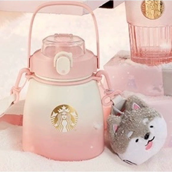Brand New Starbucks Cold Cup with Straps Pink Christmas Gift - Picture 6 of 6